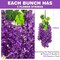 50-Pack Purple Wisteria Hanging Flowers – 3.6 Ft Artificial Silk Wisteria Vines for Wedding Arch, Home, Party, Garden & Outdoor Decoration